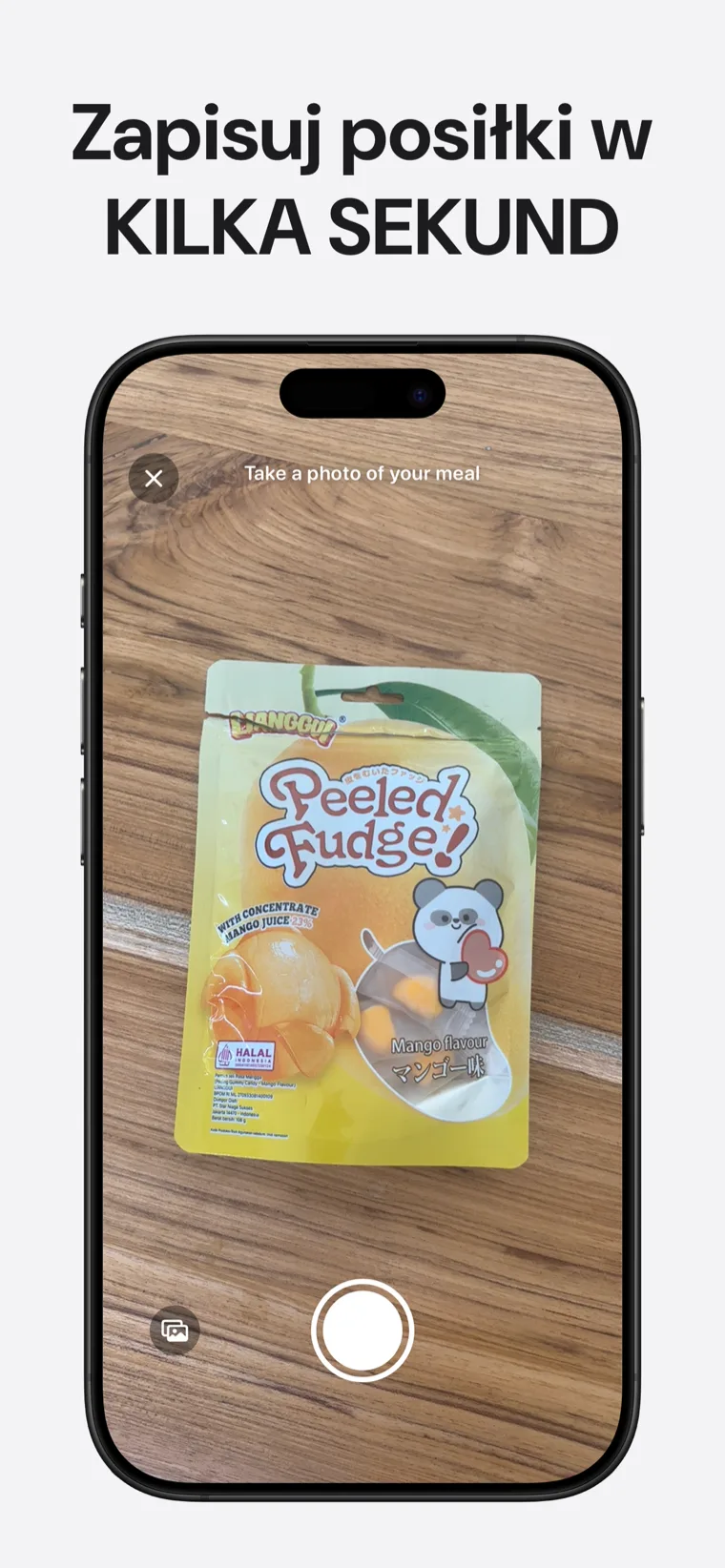 Zapisuj posiłki w KILKA SEKUND — Tracker Cukru pokazujący opcje rejestracji ze zdjęcia, kodu kreskowego i głosu